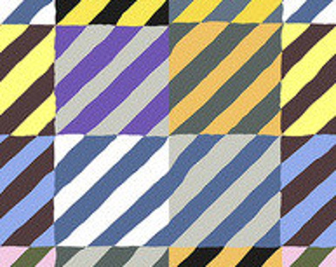 FABRIC:  Regimental Ties CONTRAST by Brandon Mably for the Kaffe Fassett Collective
