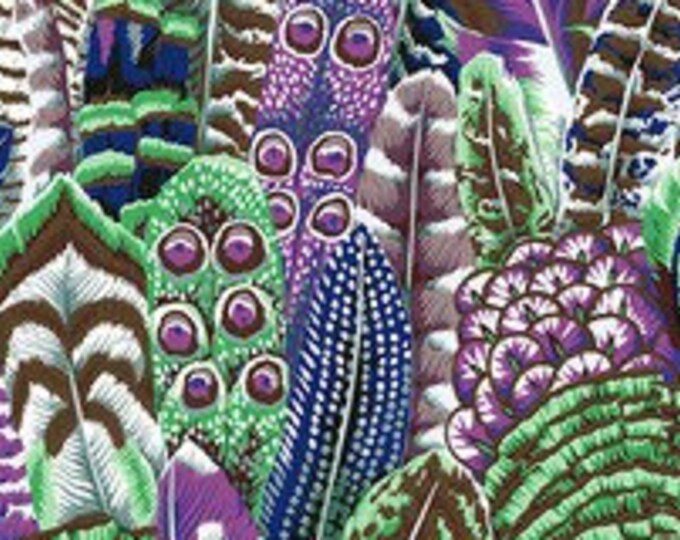 FABRIC:  Feathers CONTRAST by Philip Jacobs for the Kaffe Fassett Collective