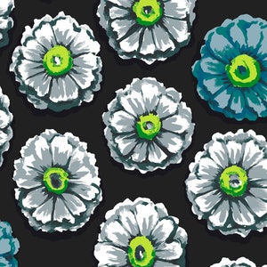 OOP Limited Edition FABRIC: Zinnia CONTRAST by Kaffe Fassett from the 85 and Fabulous Collection