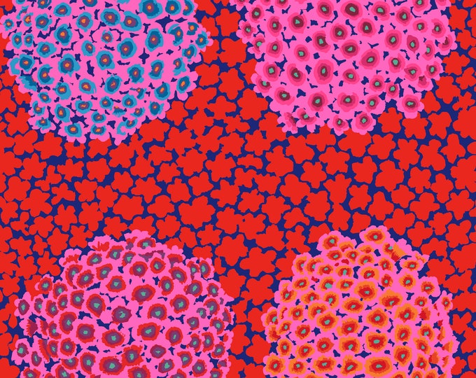 OOP FABRIC:  Hydrangea RED by Kaffe Fassett for the Kaffe Fassett Collective