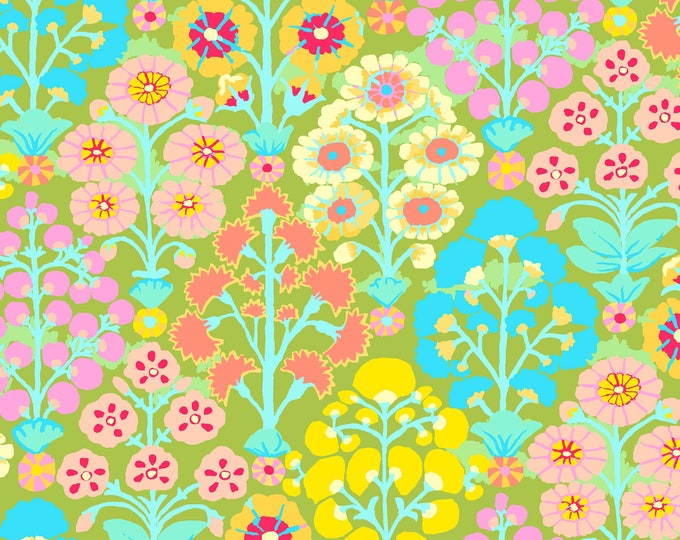 OOP Limited Edition FABRIC: Sprays LIME by Kaffe Fassett from the 85 and Fabulous Collection