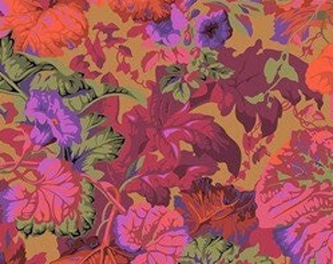OOP FABRIC: "Vintage" Grandiose RUST by Philip Jacobs for the Kaffe Fassett Collective