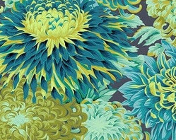 FABRIC: Japanese Chrysanthemum FOREST by Philip Jacobs for the Kaffe Fassett Collective