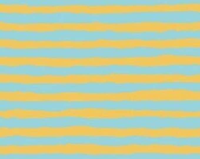 FABRIC:  Comb Stripe TURQUOISE by Brandon Mably for the Kaffe Fassett Collective