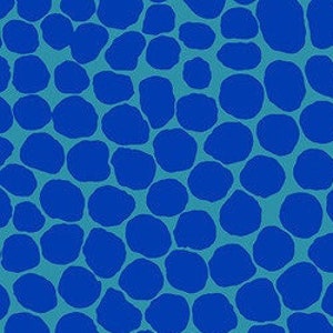 OOP FABRIC:  Jumble AQUA by Brandon Mably for the Kaffe Fassett Collective