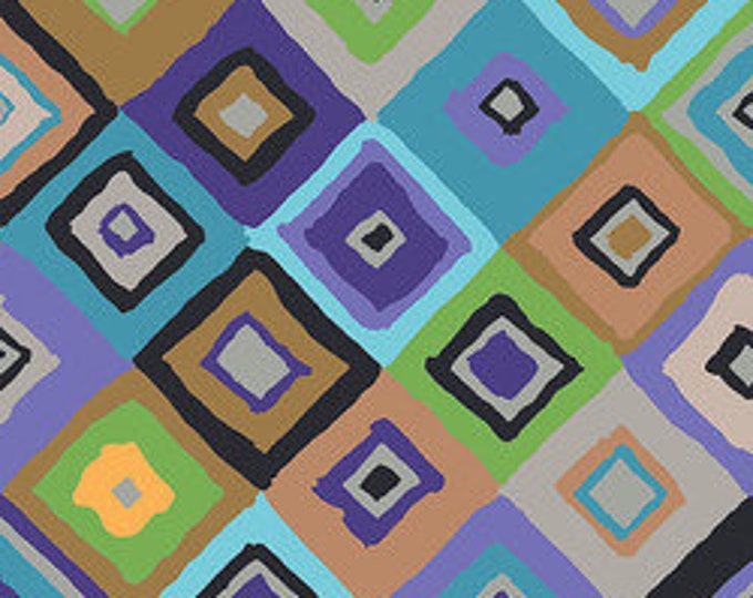 OOP FABRIC:  Square Dance NEUTRAL by Kaffe Fassett for the Kaffe Fassett Collective