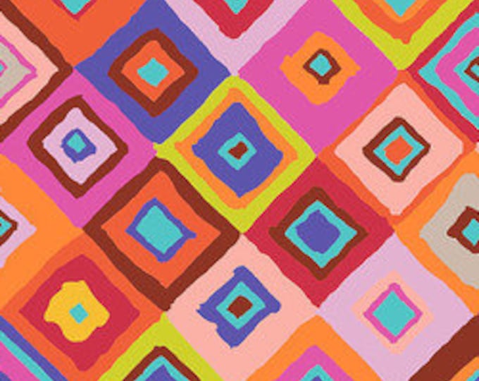 FABRIC:  Square Dance RED by Kaffe Fassett for the Kaffe Fassett Collective