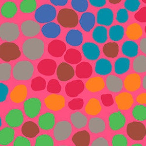 OOP FABRIC:  Flower Dot PINK by Brandon Mably for the Kaffe Fassett Collective