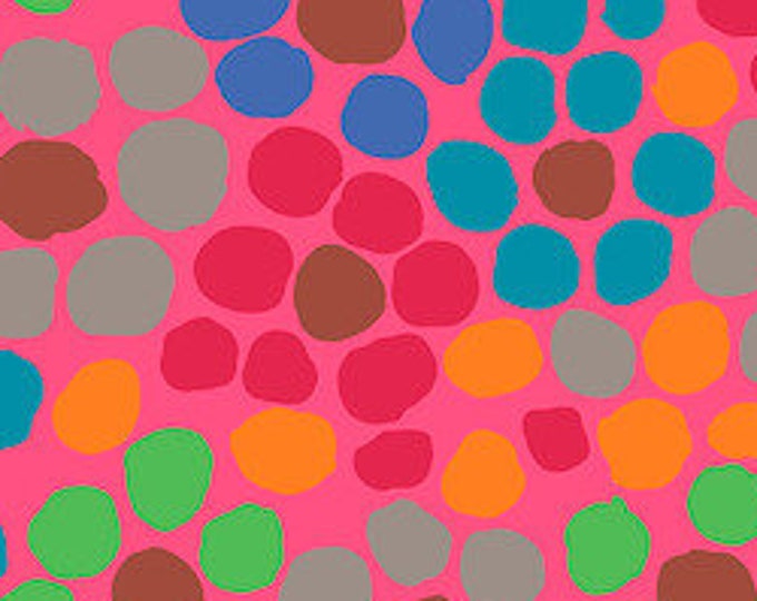 OOP FABRIC:  Flower Dot PINK by Brandon Mably for the Kaffe Fassett Collective