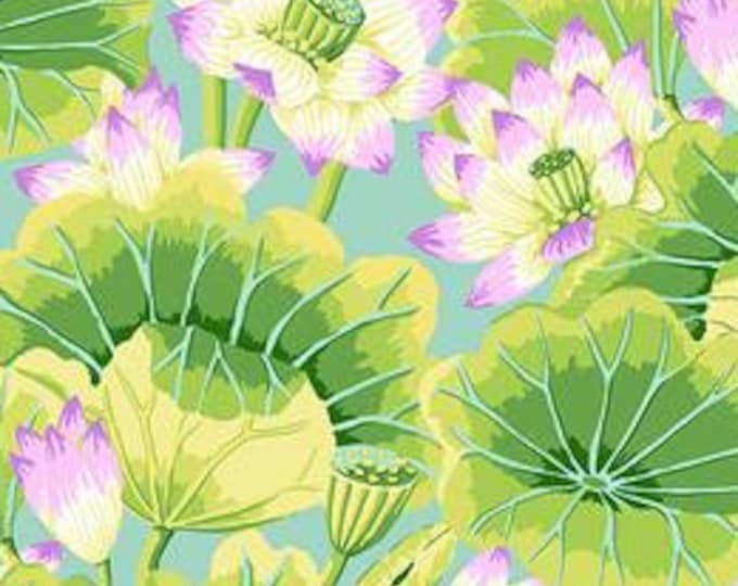 FABRIC:  Lake Blossoms GREEN by Kaffe Fassett for the Kaffe Fassett Collective