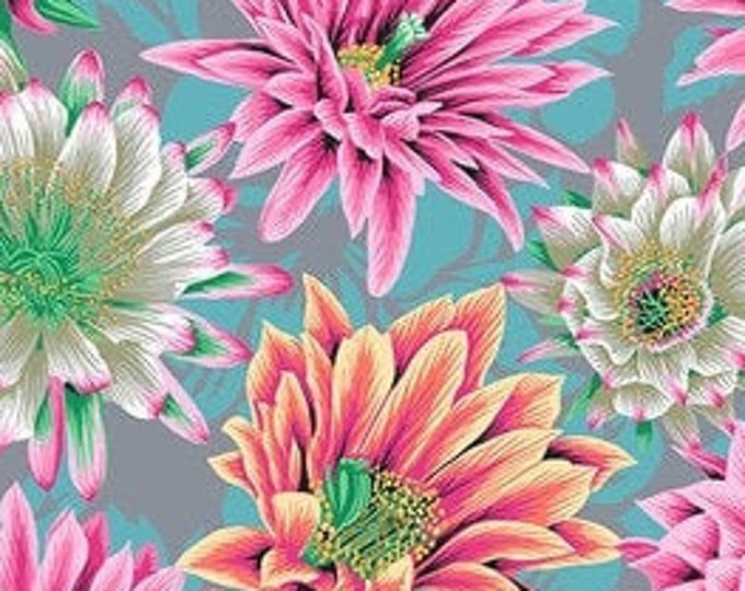 FABRIC:  Cactus Flower TAWNY by Philip Jacobs for the Kaffe Fassett Collective