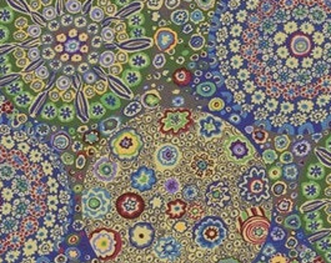 OOP FABRIC: Millefiore OCHRE by Kaffe Fassett  for the Kaffe Fassett Collective