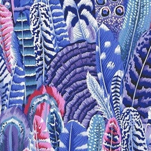 FABRIC:  Feathers COOL by Philip Jacobs for the Kaffe Fassett Collective