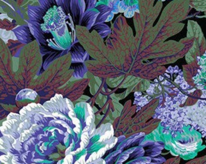 OOP FABRIC:  Floral Burst PURPLE by Philip Jacobs for the Kaffe Fassett Collective