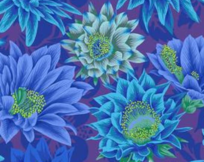 FABRIC:  Cactus Flower BLUE by Philip Jacobs for the Kaffe Fassett Collective