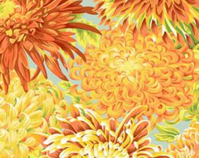 FABRIC: Japanese Chrysanthemum YELLOW by Philip Jacobs for the Kaffe Fassett Collective