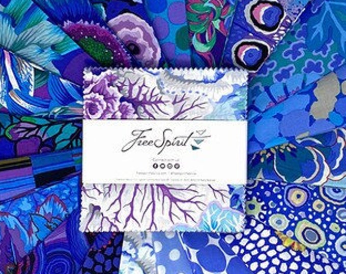 5" CHARM PACK: Classics Plus LAKE 42 fabric pieces from "Kaffe Fassett Collective"