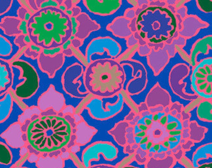 OOP FABRIC: Tudor BLUE by Kaffe Fassett for the Kaffe Fassett Collective