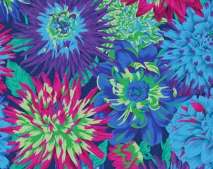 FABRIC:  Cactus Dahlia BLUE by Philip Jacobs for the Kaffe Fassett Collective