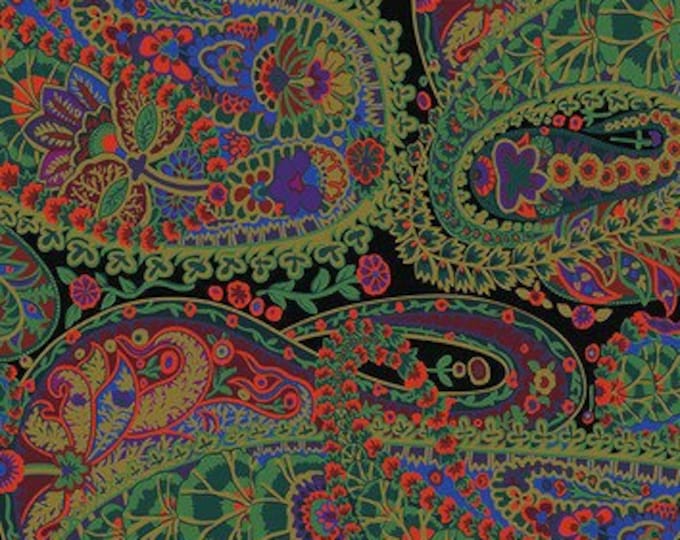 OOP FABRIC:  Paisley Jungle MOSS by Kaffe Fassett