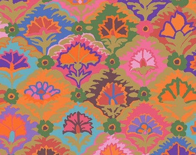 FABRIC: Step Flower KHAKI by Kaffe Fassett for the Kaffe Fassett Collective