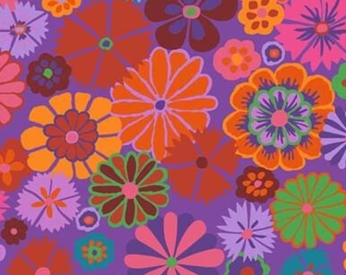 FABRIC:  Folk Flower RED by Kaffe Fassett for the Kaffe Fassett Collective