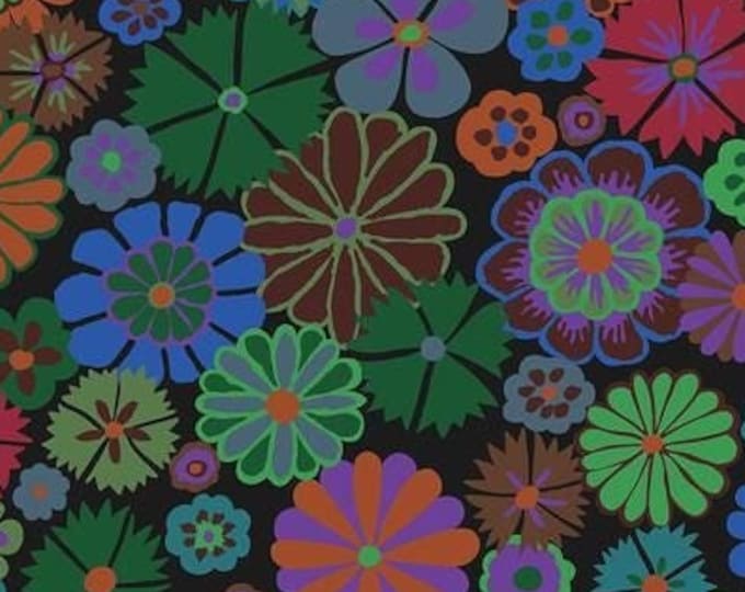 FABRIC:  Folk Flower DARK by Kaffe Fassett for the Kaffe Fassett Collective