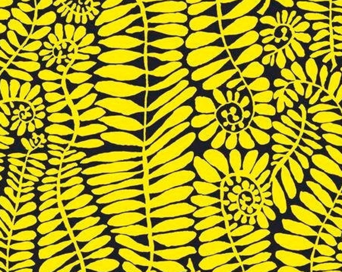 OOP FABRIC:  Fronds YELLOW by Brandon Mably for the Kaffe Fassett Collective