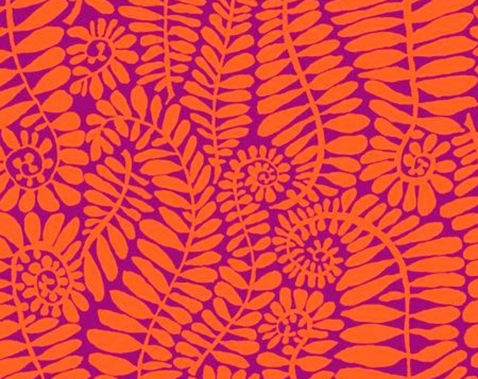 OOP FABRIC:  Fronds ORANGE by Brandon Mably for the Kaffe Fassett Collective