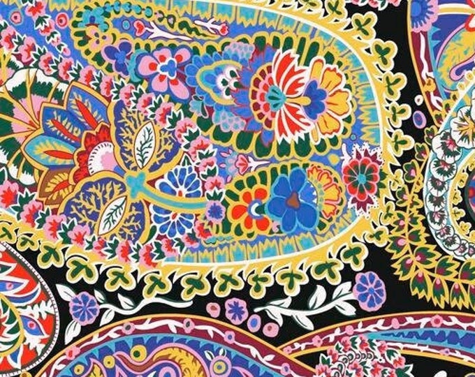 OOP FABRIC:  Paisley Jungle CONTRAST by Kaffe Fassett