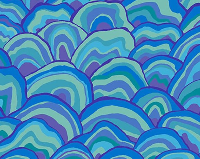 FABRIC: Wobble BLUE by Brandon Mably for the Kaffe Fassett Collective