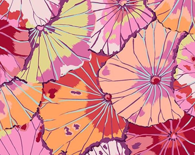 FABRIC:  Lotus Leaf RED by Kaffe Fassett for the Kaffe Fassett Collective