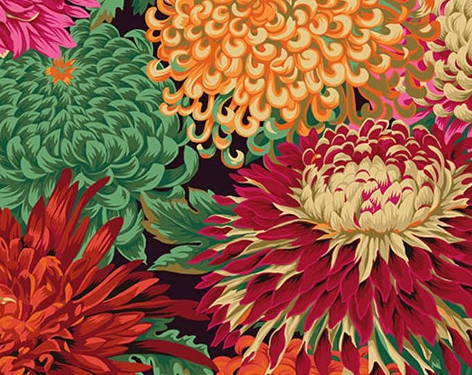 FABRIC: Japanese Chrysanthemum RED by Philip Jacobs for the Kaffe Fassett Collective