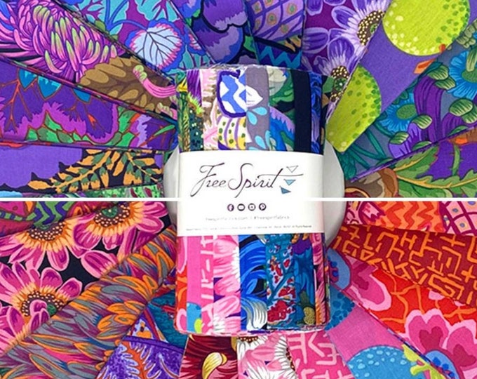 DESIGN ROLL:  6" Design Strips of Designer Fabrics from "Kaffe Fassett Collective" Fall 2021 in Dark or Bright