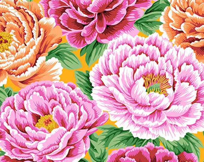 FABRIC:  Tibetan Peony RED by Philip Jacobs for the Kaffe Fassett Collective