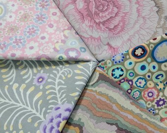 FAT QUARTER BUNDLE:  Dove Mini Fat Quarter Bundle of 5 Gray Fabrics from the Kaffe Fassett Collective