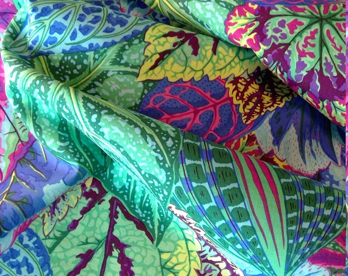 FABRIC:  Coleus TURQUOISE by Philip Jacobs for the Kaffe Fassett Collective