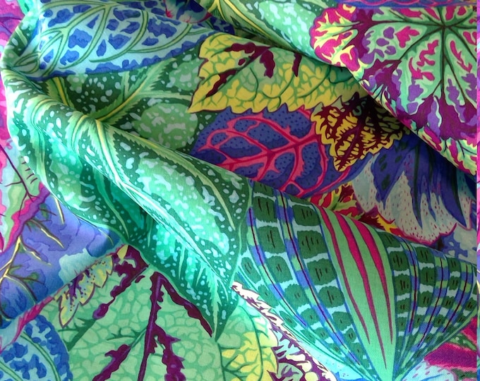 FABRIC:  Coleus TURQUOISE by Philip Jacobs for the Kaffe Fassett Collective