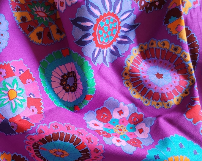 FABRIC: Carpet Cookies MAGENTA by Kaffe Fassett for the Kaffe Fassett Collective