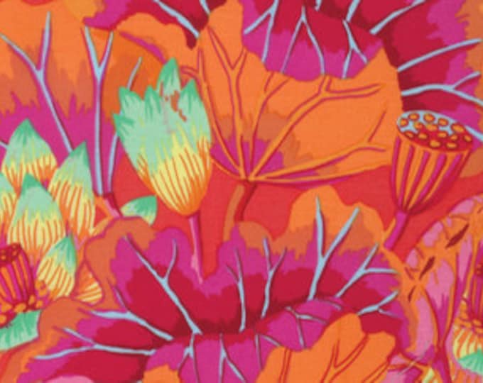 FABRIC:  Lake Blossoms MAGENTA by Kaffe Fassett for the Kaffe Fassett Collective