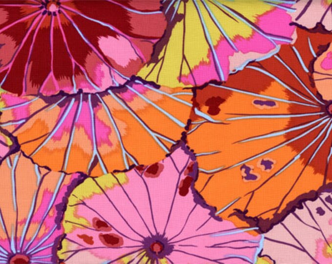 FABRIC:  Lotus Leaf RED by Kaffe Fassett for the Kaffe Fassett Collective