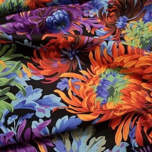FABRIC: Shaggy BLACK by Philip Jacobs for the Kaffe Fassett Collective