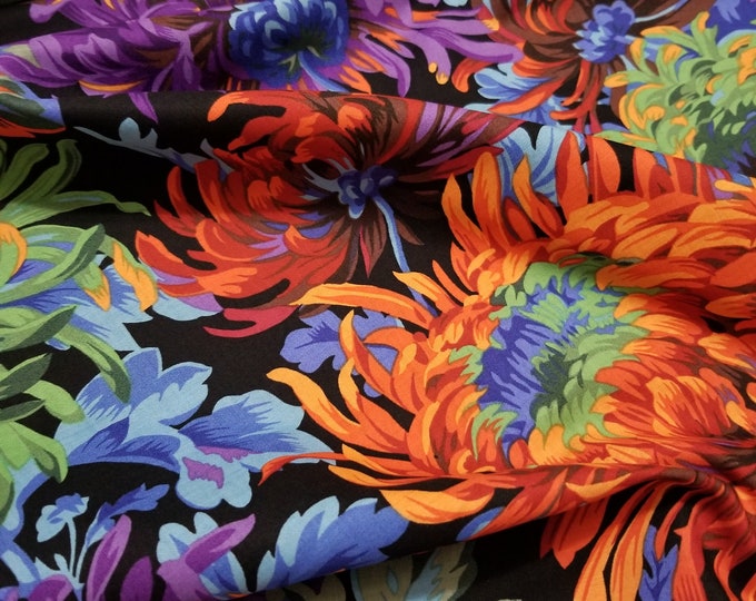 FABRIC: Shaggy BLACK by Philip Jacobs for the Kaffe Fassett Collective