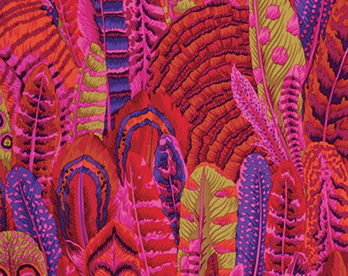 FABRIC:  Feathers RED by Philip Jacobs for the Kaffe Fassett Collective