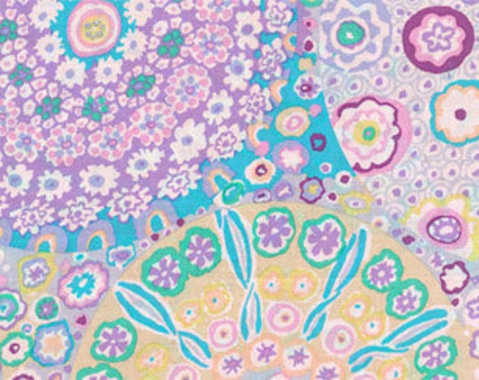 FABRIC:  Millefiore LILAC by Kaffe Fassett for the Kaffe Fassett Collective