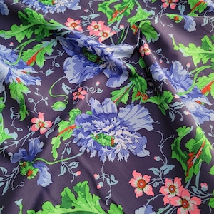 FABRIC:  Papaver BLUE Philip Jacobs for the Kaffe Fassett Collective