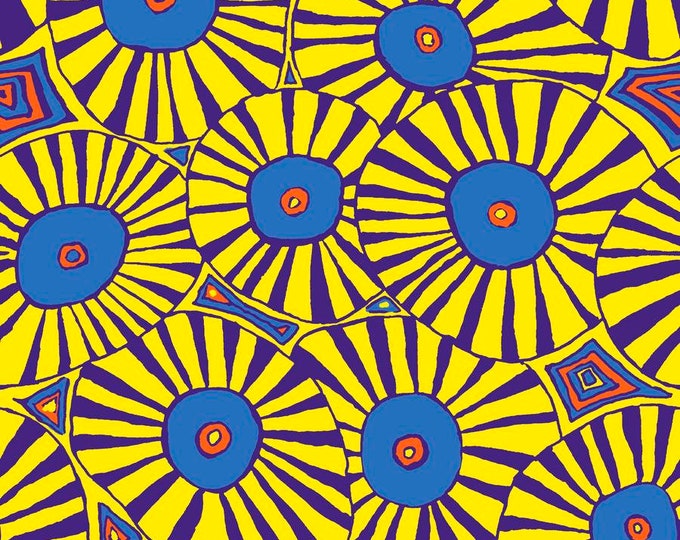 OOP FABRIC:  Brollies YELLOW by Brandon Mably for the Kaffe Fassett Collective