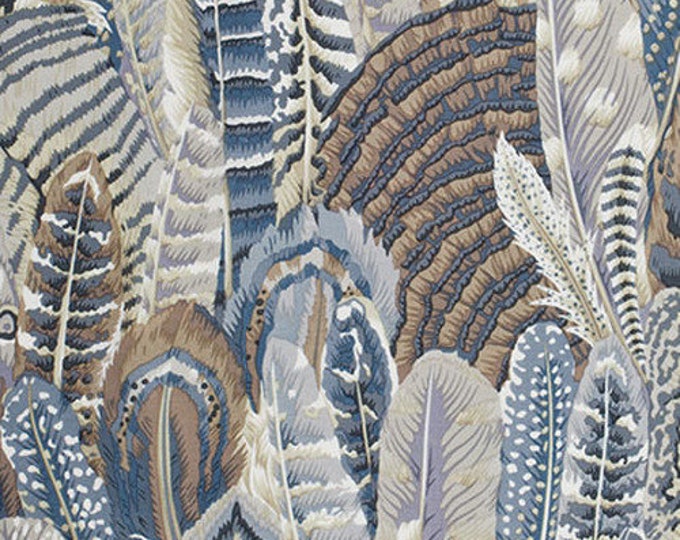 OOP FABRIC:  Feathers GRAY by Philip Jacobs for the Kaffe Fassett Collective