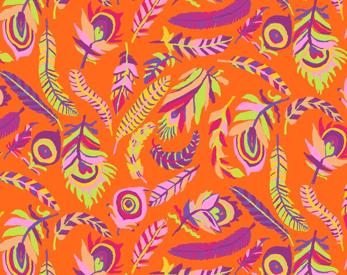 OOP FABRIC: Tickle My Fancy ORANGE by Brandon Mably for the Kaffe Fassett Collective