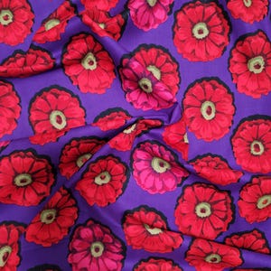 OOP Limited Edition FABRIC: Zinnia CRIMSON by Kaffe Fassett from the 85 and Fabulous Collection